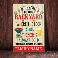 Personalized Outdoor Decor Backyard Poster DB315 95O23 thumb 1