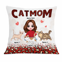 Personalized Cat Mom Pillow JR135 30O23 thumb 1