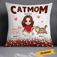 Personalized Cat Mom Pillow JR135 30O23 thumb 1