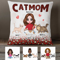 Personalized Cat Mom Pillow JR135 30O23 thumb 1