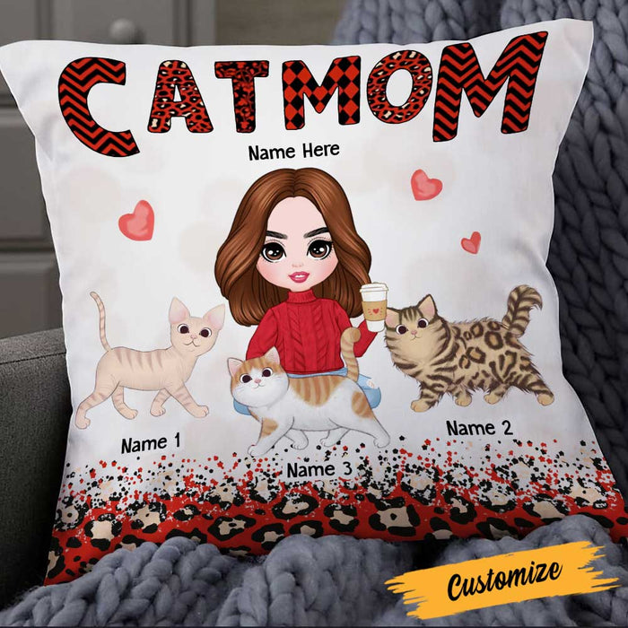 Personalized Cat Mom Pillow JR135 30O23 1
