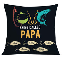 Personalized Love Fishing Dad Grandpa Papa Pillow JR158 24O32 thumb 1