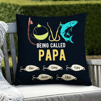 Personalized Love Fishing Dad Grandpa Papa Pillow JR158 24O32 thumb 1