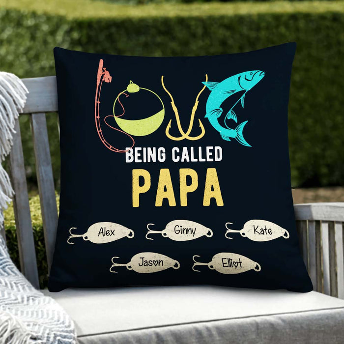 Personalized Love Fishing Dad Grandpa Papa Pillow JR158 24O32 1