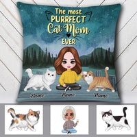 Personalized Cat Mom Pillow JR157 30O32 thumb 1
