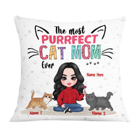 Personalized Cat Mom Pillow JR137 26O57 thumb 1