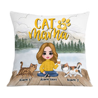 Personalized Cat Mom Pillow JR132 30O36 thumb 1