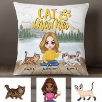 Personalized Cat Mom Pillow JR132 30O36 thumb 1