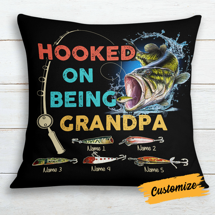 Personalized Love Fishing Grandpa Pillow JR246 24O24 1