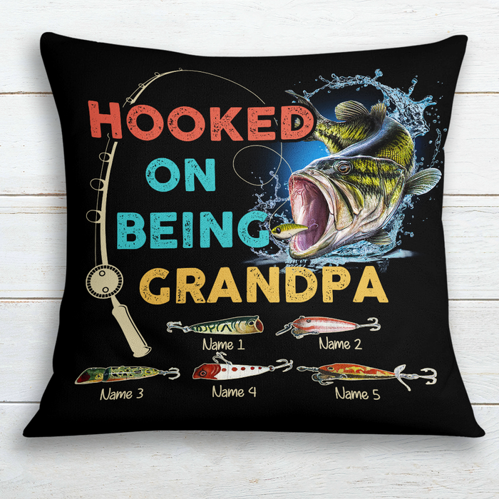 Personalized Love Fishing Grandpa Pillow JR246 24O24 1