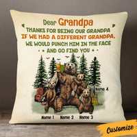 Personalized Love Dad Grandpa Bear Pillow JR131 30O36 thumb 1
