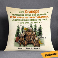 Personalized Love Dad Grandpa Bear Pillow JR131 30O36 thumb 1