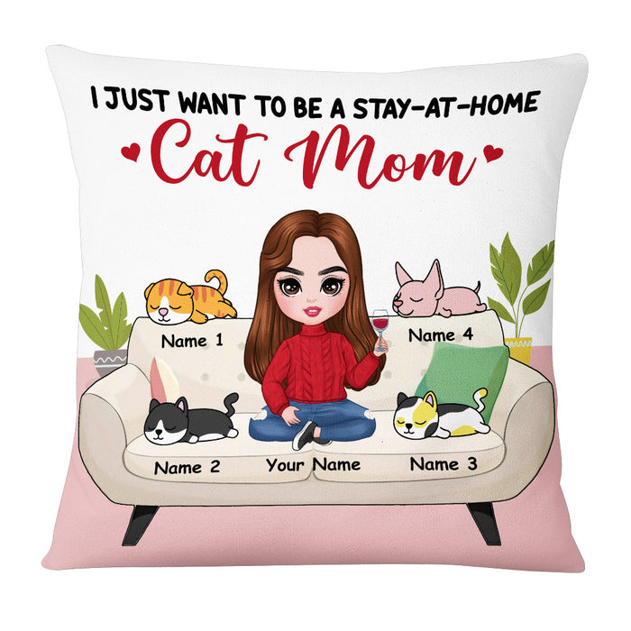 Personalized Cat Mom Pillow JR131 26O53 1