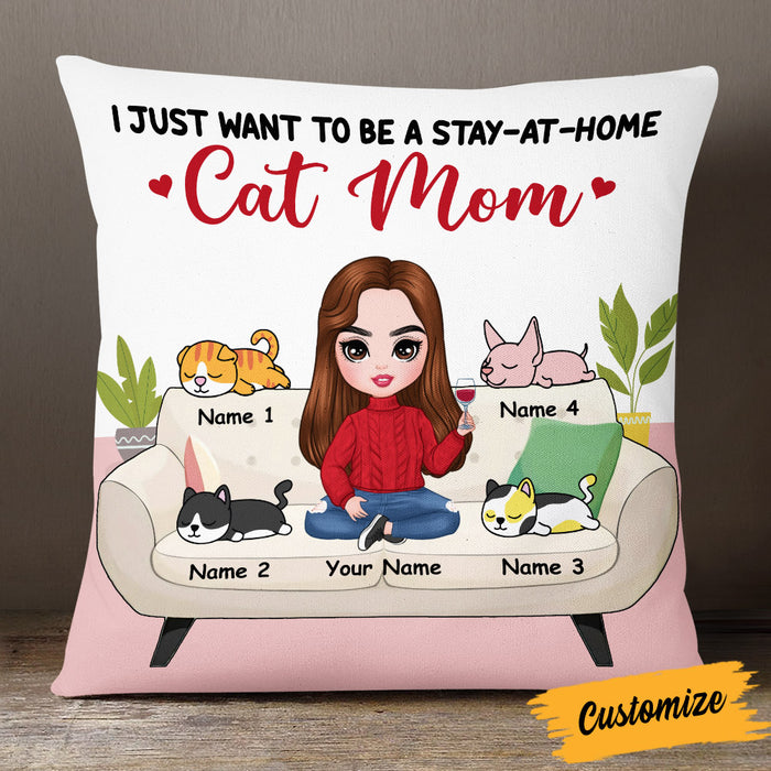 Personalized Cat Mom Pillow JR131 26O53 1