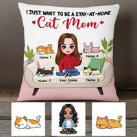Personalized Cat Mom Pillow JR131 26O53 thumb 1