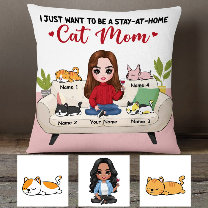Personalized Cat Mom Pillow JR131 26O53 1