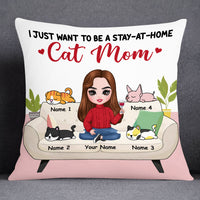Personalized Cat Mom Pillow JR131 26O53 thumb 1