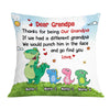 Personalized Love Grandpa Dinosaur Pillow JR133 30O36 1