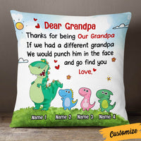 Personalized Love Grandpa Dinosaur Pillow JR133 30O36 thumb 1
