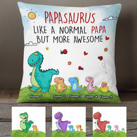 Personalized Love Dad Grandpa Dinosaurus Pillow JR136 30O23 thumb 1