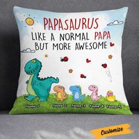 Personalized Love Dad Grandpa Dinosaurus Pillow JR136 30O23 thumb 1