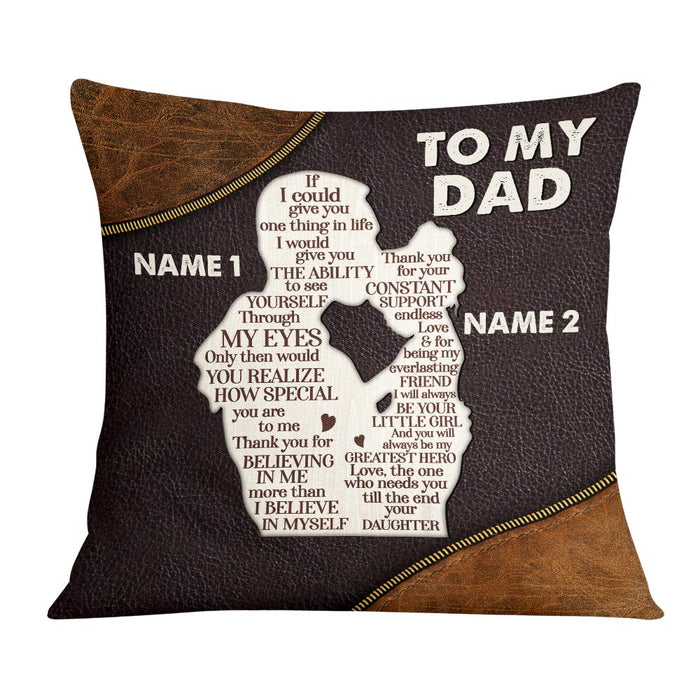 Personalized Love Dad Grandpa Pillow JR134 95O36 1