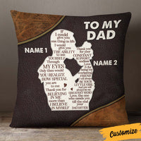 Personalized Love Dad Grandpa Pillow JR134 95O36 thumb 1
