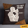 Personalized Love Dad Grandpa Pillow JR134 95O36 1