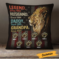 Personalized Love Dad Grandpa Lion Pillow JR136 95O23 thumb 1