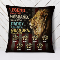 Personalized Love Dad Grandpa Lion Pillow JR136 95O23 thumb 1