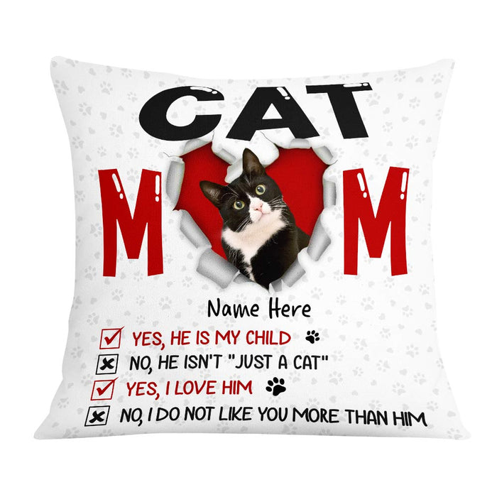 Personalized Cat Mom Pillow JR131 23O57 1