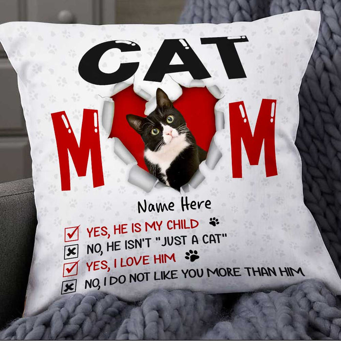 Personalized Cat Mom Pillow JR131 23O57 1