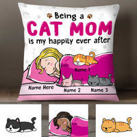 Personalized Cat Mom Pillow JR172 23O34 thumb 1