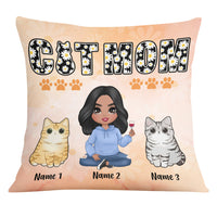Personalized Cat Mom Pillow JR134 23O25 thumb 1