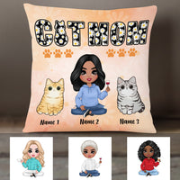 Personalized Cat Mom Pillow JR134 23O25 thumb 1