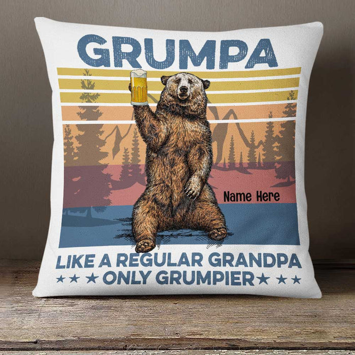 Personalized Love Grandpa Bear Pillow JR151 23O23 1