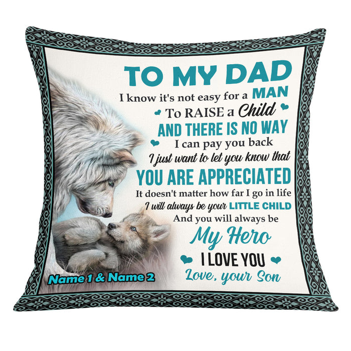Personalized Love Dad Grandpa Pillow JR152 23O25 1