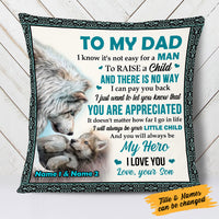 Personalized Love Dad Grandpa Pillow JR152 23O25 thumb 1