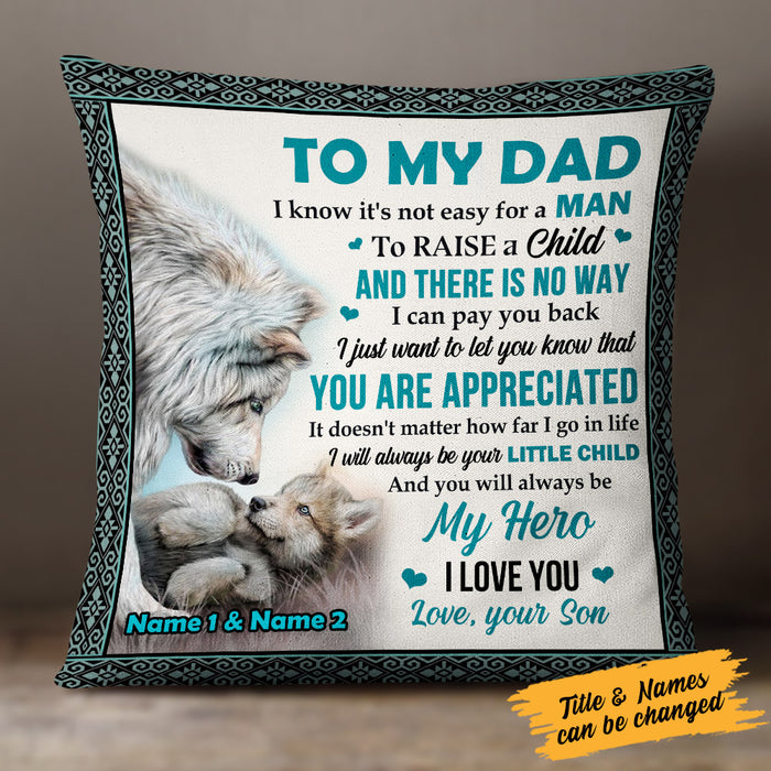 Personalized Love Dad Grandpa Pillow JR152 23O25 1