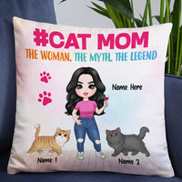 Personalized Cat Mom Pillow JR136 26O57 thumb 1
