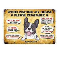 Personalized Dog Metal Sign JR145 26O36 thumb 1