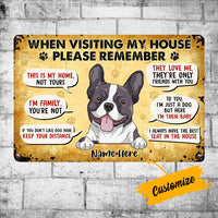 Personalized Dog Metal Sign JR145 26O36 thumb 1