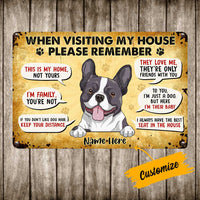 Personalized Dog Metal Sign JR145 26O36 thumb 1