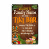 Personalized Backyard Tiki Bar Rum On Tap Metal Sign JR144 30O58 1