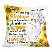 Personalized Daughter Elephant Pillow JR141 26O34 thumb 1