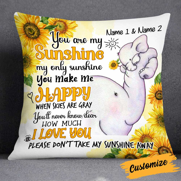 Personalized Daughter Elephant Pillow JR141 26O34 1
