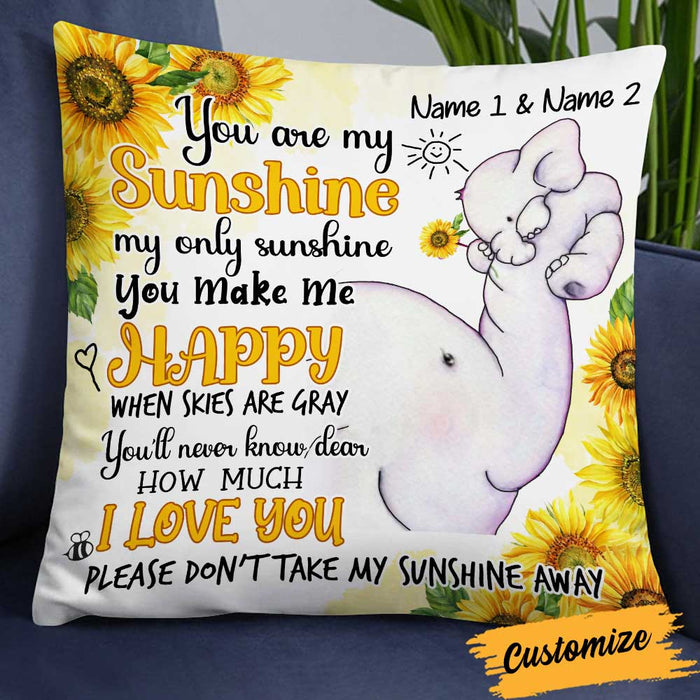 Personalized Daughter Elephant Pillow JR141 26O34 1