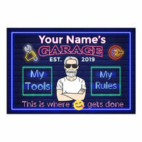Personalized Grandpa Dad Garage Man Cave Poster DB3110 87O34 thumb 1