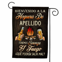 Personalized Outdoor Decor Firepit Spanish Hoguera Flag JR142 95O34 thumb 1