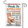 Personalized Outdoor Decor Backyard Porch Rules Spanish Patio Flag JR143 95O47 1